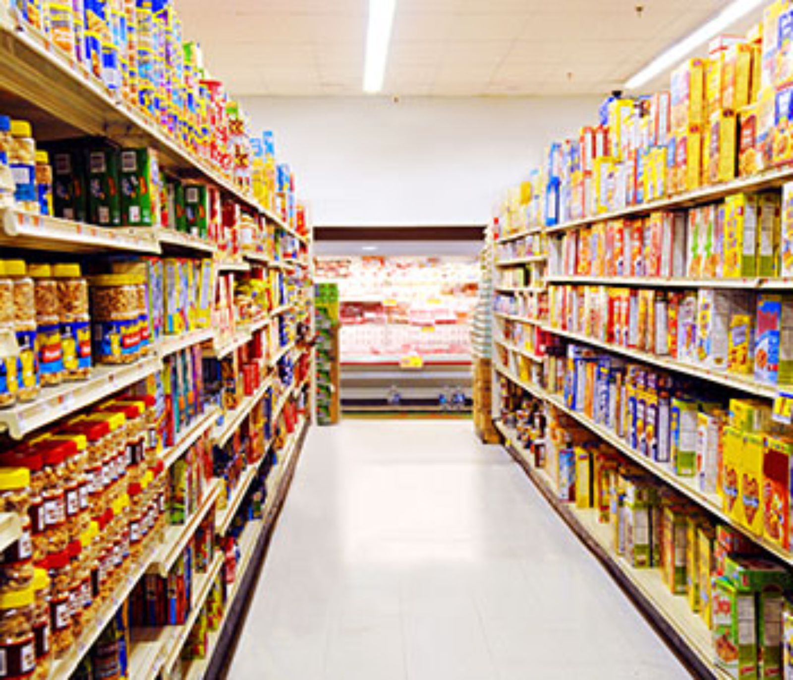 segurança de corredor de supermercado